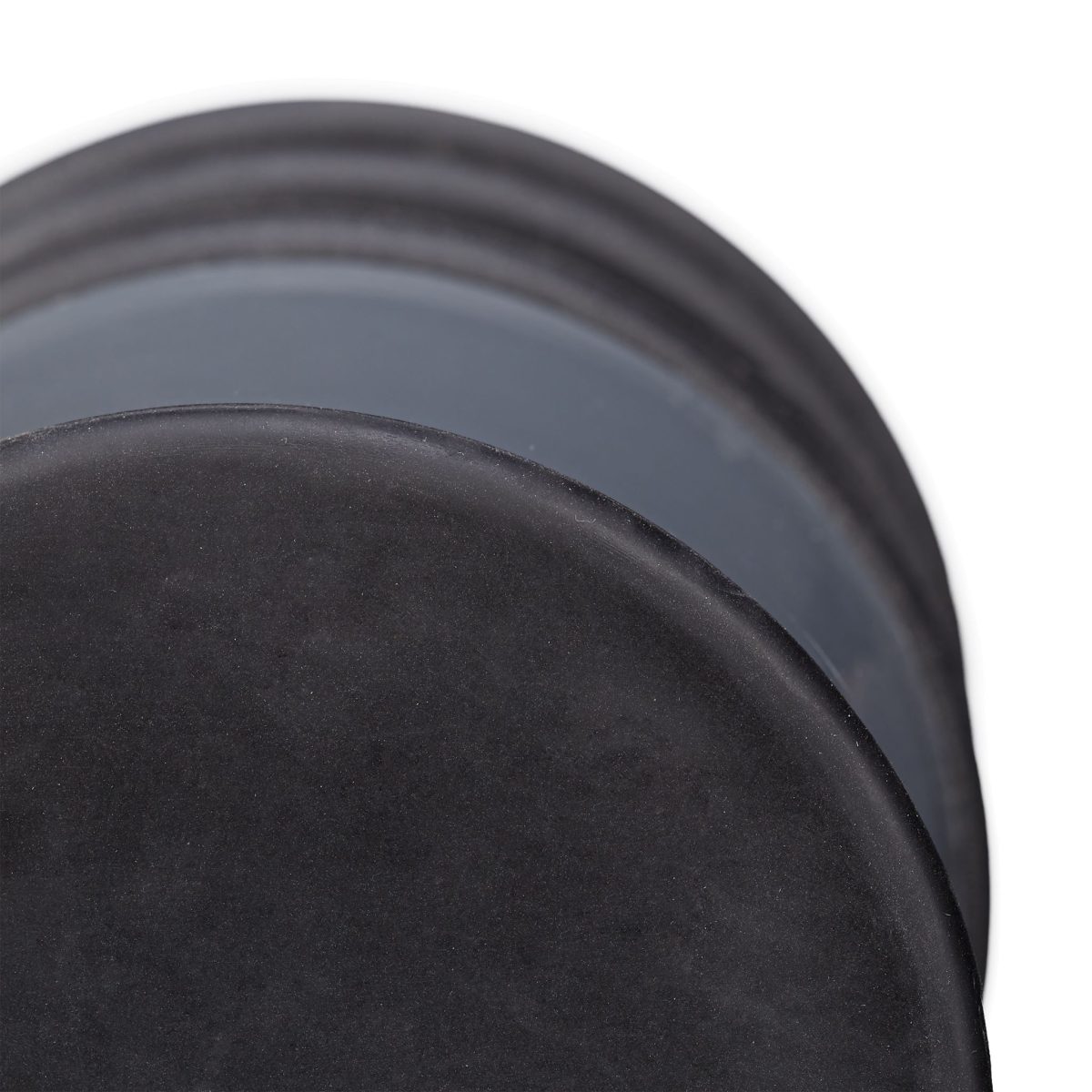 Opritor de usa decorativ, cu stea, plastic/cauciuc, 8 x 7 cm, antracit/negru - imagine 8
