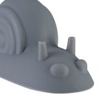 Opritor de usa decorativ, 2 bucati, gri, din cauciuc moale,  4,5x14x4 cm - imagine 5