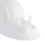 Opritor de usa decorativ, 2 bucati, alb, din cauciuc moale,  4,5x14x4 cm - imagine 5
