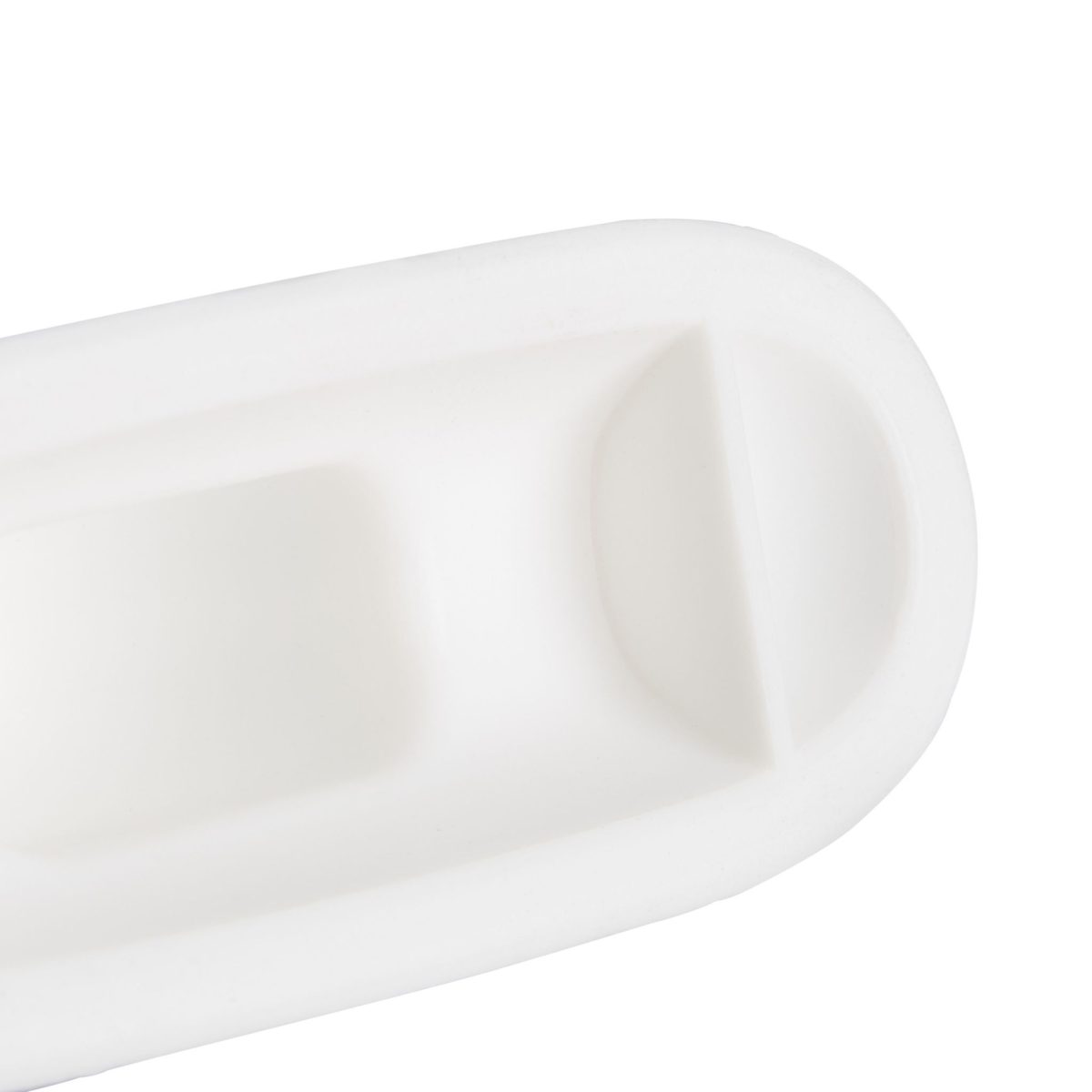 Opritor de usa decorativ, 2 bucati, alb, din cauciuc moale,  4,5x14x4 cm - imagine 6