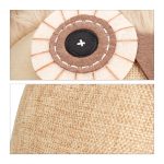 Opritor de usa decorativ, bufnita, maro, 21x22x19 cm, din poliester si nisip - imagine 7