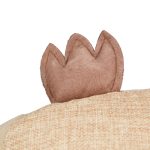 Opritor de usa decorativ, bufnita, maro, 21x22x19 cm, din poliester si nisip - imagine 8