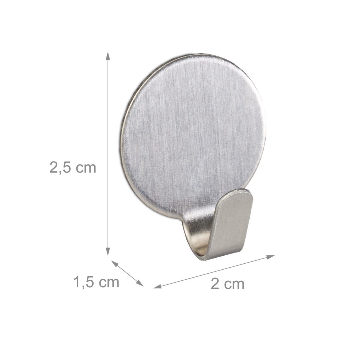 Set de carlige adezive din otel inoxidabil, 24 bucati, argintu, suport pentru halate/prosoape/chei - imagine 4