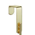 Cuier metalic versatil, cu 6 carlige, 20x40x9 cm auriu - imagine 7