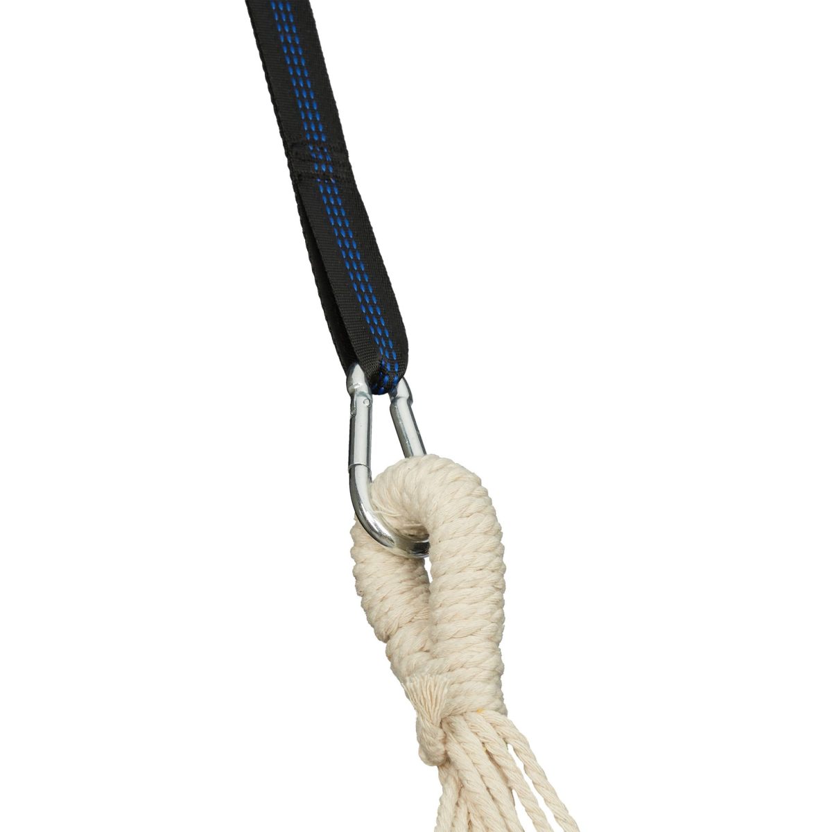 Hamac bumbac XXL, pentru doua persoane, capacitate 300 kg, 2,5 x 150 x 250 cm, multicolor - imagine 8