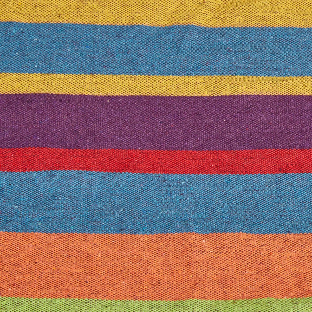 Hamac bumbac XXL, pentru doua persoane, capacitate 300 kg, 2,5 x 150 x 250 cm, multicolor - imagine 9