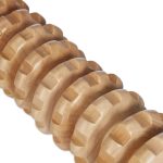 Roller pentru masaj, lemn, tonifiere musculara, de relaxare, natur, 5 x 38 x 5 cm - imagine 7