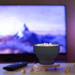 Recipient pliabil din silicon pentru popcorn la microunde, capac si manere, negru, 14,5 x 26 x 20 cm - imagine 7