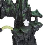 Decor acvariu, design stanca cu temple si pod, 16,5 x 22 x 8 cm, antracit/gri - imagine 7