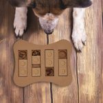 Jucarie interactiva pentru caini, MDF, 2,5 x 24,5 x 20 cm, maro - imagine 7