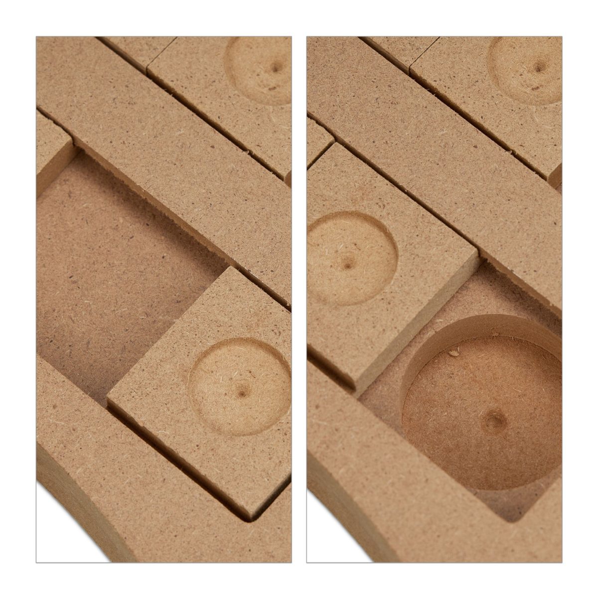 Jucarie interactiva pentru caini, MDF, 2,5 x 24,5 x 20 cm, maro - imagine 5