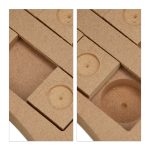 Jucarie interactiva pentru caini, MDF, 2,5 x 24,5 x 20 cm, maro - imagine 5