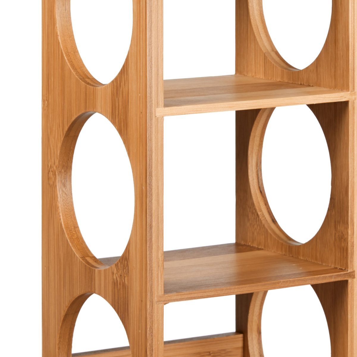 Suport sticle de vin, din bambus, 2 bucati, natur, 53 x 14 x 12 cm - imagine 6