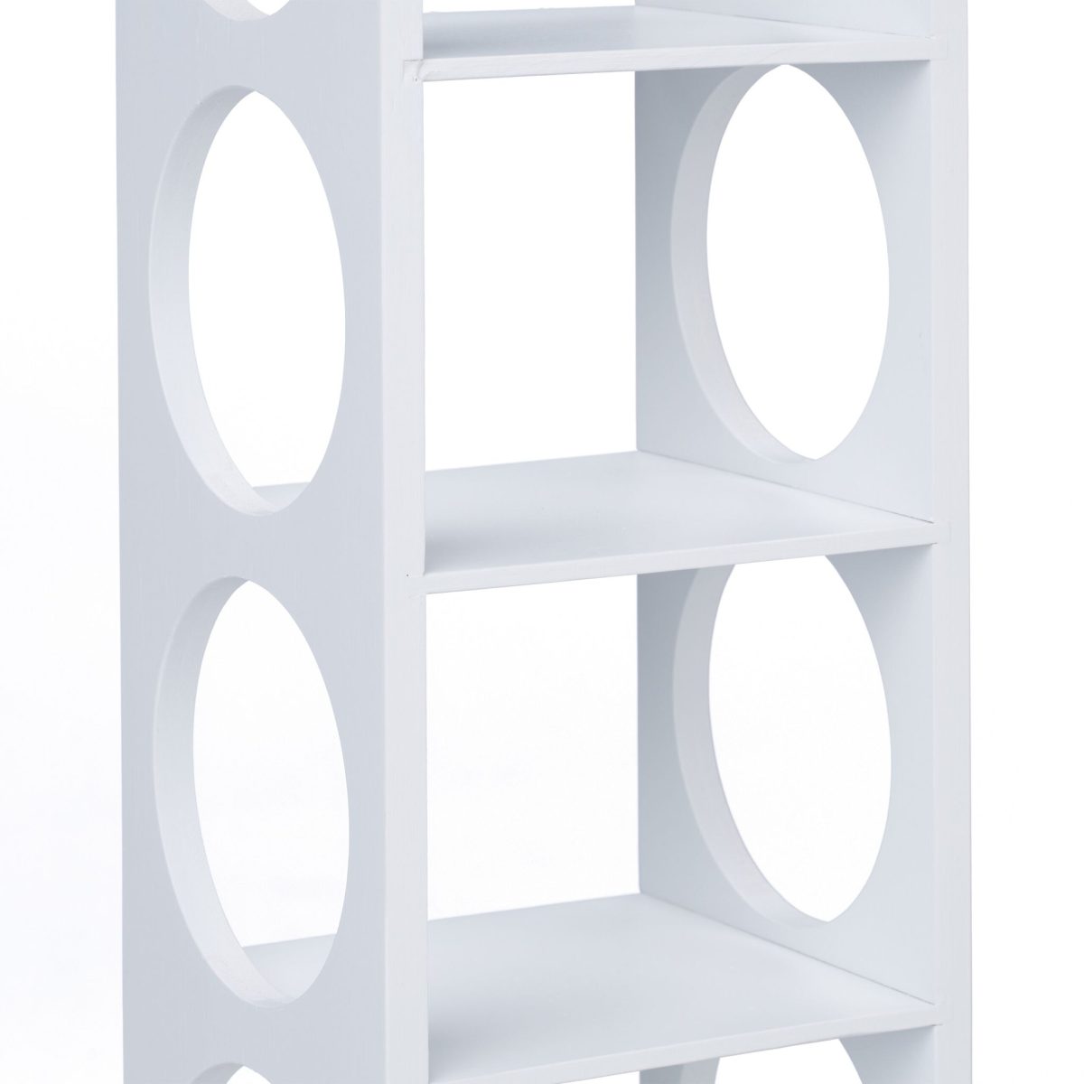 Suport sticle de vin, din bambus, 5 sticle, alb, 53 x 14 x 12 cm - imagine 6
