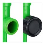 Aspersor cu pulsatii pentru curte si gradina, 6 bucati, 1/2", PP/ABS, verde/galben/roz - imagine 4