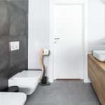 Suport pentru hartie igienica cu perie de toaleta 2 in 1, MDF/otel, 75 x 18,5 x 18,5 cm, nrgtu/maro - imagine 9