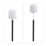 Suport pentru hartie igienica cu perie de toaleta 2 in 1, MDF/otel, 75 x 18,5 x 18,5 cm, nrgtu/maro - imagine 5