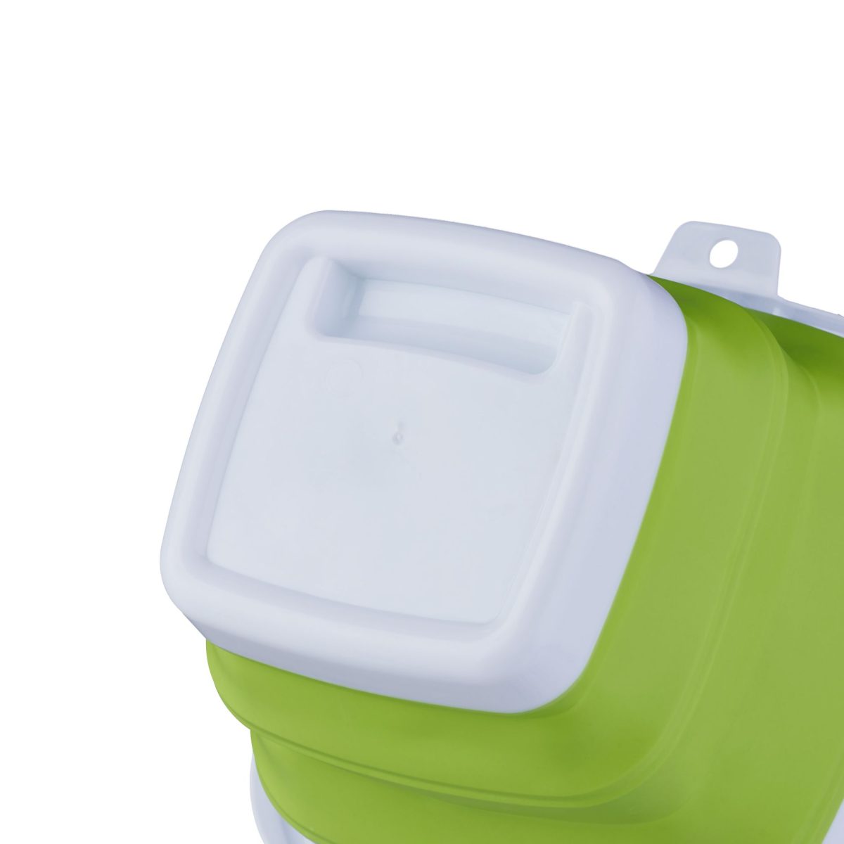 Galeata pliabila din plastic, pentru casa/camping, 5L, 20 x 26 x 25 cm, verde/alb (copiază) - imagine 6