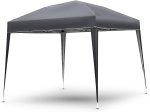 Pavilion impermeabil, cu protectie UV pentru gradina/terasa/curte, pliabil, 3x3m, gri/antracit