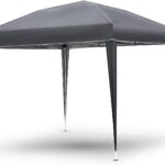 Pavilion impermeabil, cu protectie UV pentru gradina/terasa/curte, pliabil, 3x3m, gri/antracit