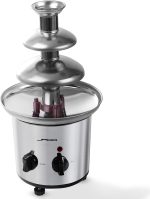 Fantana de ciocolata, 3 nivele, 275 W, 1 kg, otel inoxidabil, argintiu, 43.7 x 25.1 x 24.2 cm - imagine 3