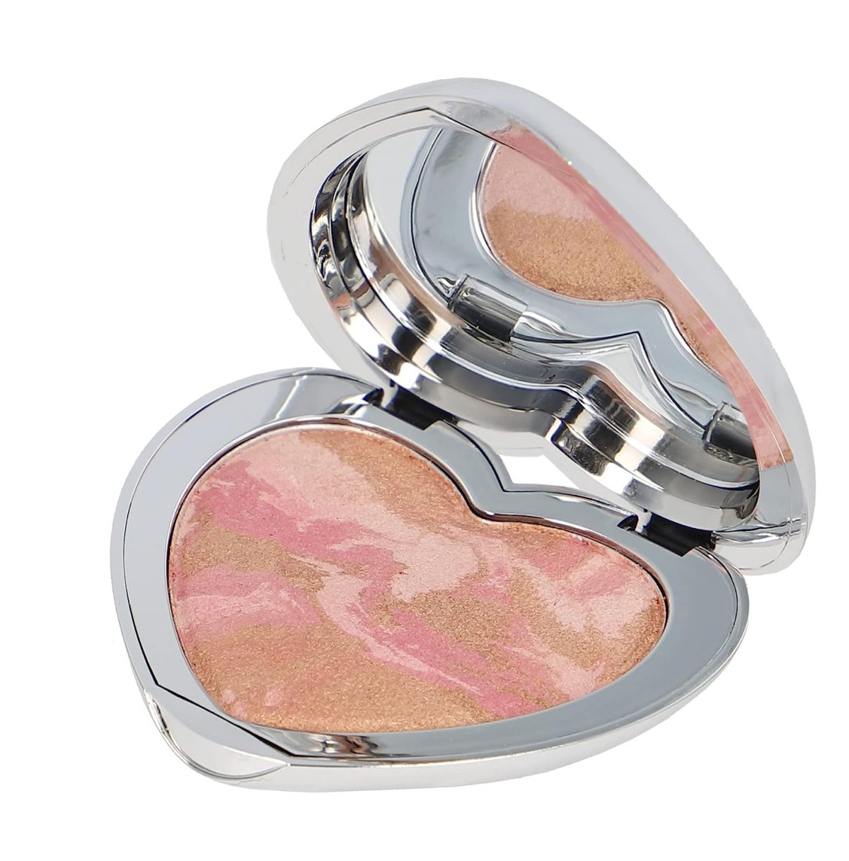 Trusa de machiaj ''Sweethearts Pastel Love'' , 3 piese, blush, fard pleoape, lip gloss cream, vegan, pastel - imagine 2