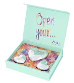 Trusa de machiaj ''Sweethearts Pastel Love'' , 3 piese, blush, fard pleoape, lip gloss cream, vegan, pastel - imagine 7