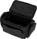 Geanta pescuit impermeabila, 4 compartimente, 56 x 31 x 30 cm, negru - imagine 3