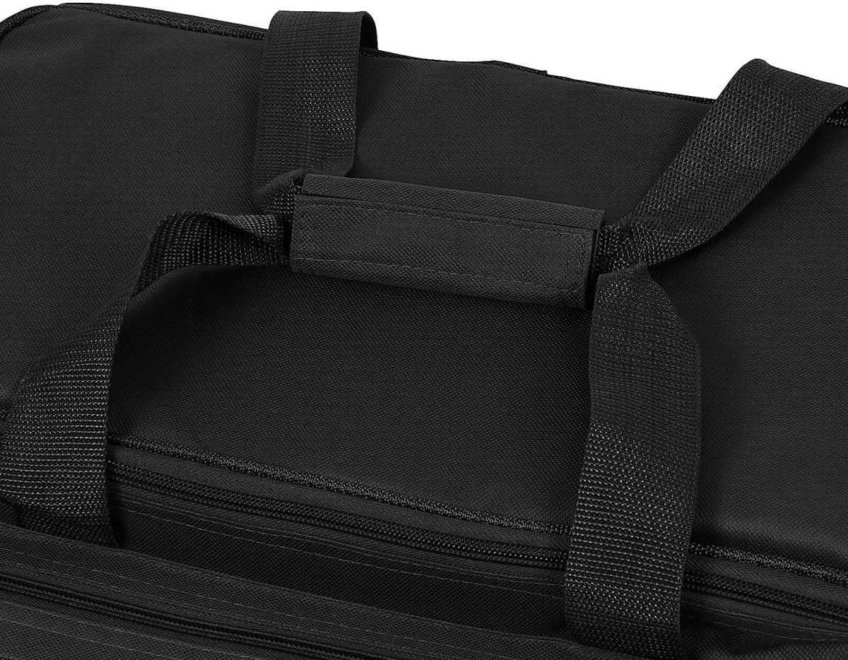 Geanta pescuit impermeabila, 4 compartimente, 56 x 31 x 30 cm, negru - imagine 4
