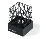 Semineu mobil cu bioetanol , otel, 20.7 x 20.7 x 29.5 cm, negru - imagine 6