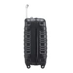 Set 4 trolere de diferite dimensiuni, S-M-L-XL, ABS, roti robuste de 360°, negru - imagine 5