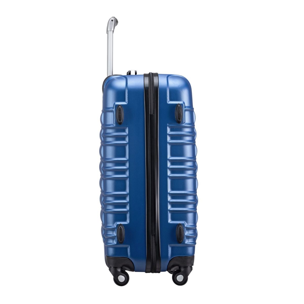 Set 4 trolere de diferite dimensiuni, S-M-L-XL, ABS, roti robuste de 360°, albastru - imagine 2