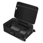 Set 3 trolere si 2 genti cosmetice, Atena, L-M, poliester, negru - imagine 8