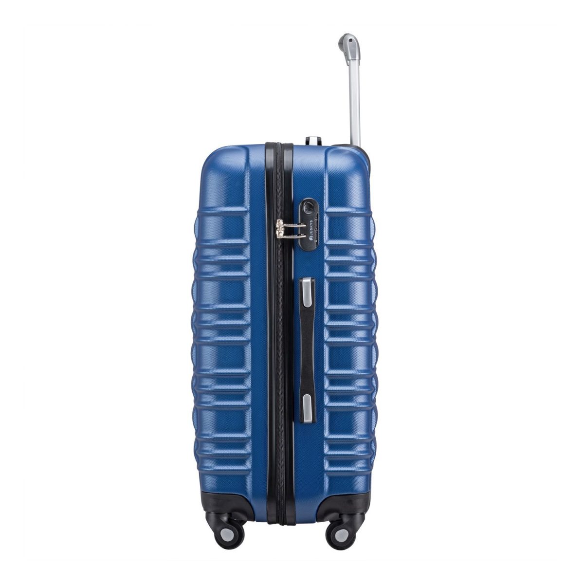 Set 4 trolere de diferite dimensiuni, S-M-L-XL, ABS, roti robuste de 360°, albastru - imagine 8