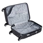 Set 4 trolere de diferite dimensiuni, S-M-L-XL, ABS, roti robuste de 360°, negru - imagine 13