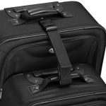 Set 3 trolere si 2 genti cosmetice, Atena, L-M, poliester, negru - imagine 9