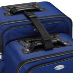Set 3 trolere si 2 genti cosmetice, Atena, L-M, poliester, albastru - imagine 8