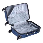 Set 4 trolere de diferite dimensiuni, S-M-L-XL, ABS, roti robuste de 360°, albastru - imagine 9