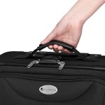 Set 3 trolere si 2 genti cosmetice, Atena, L-M, poliester, negru - imagine 16