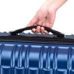 Set 4 trolere de diferite dimensiuni, S-M-L-XL, ABS, roti robuste de 360°, albastru - imagine 11