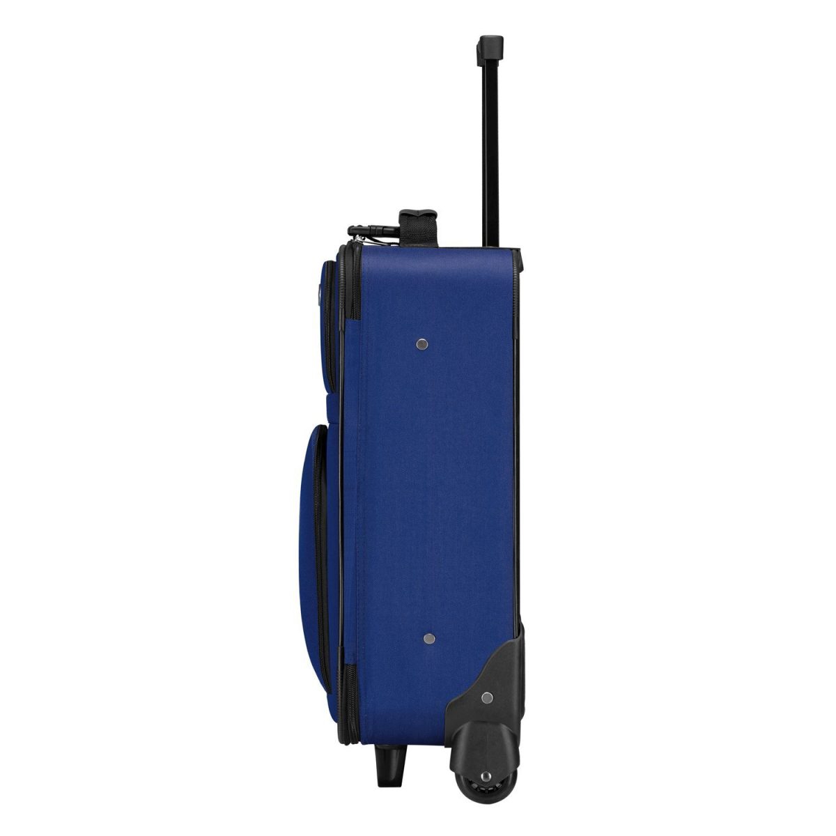 Set 3 trolere si 2 genti cosmetice, Atena, L-M, poliester, albastru - imagine 3
