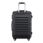 Set 4 trolere de diferite dimensiuni, S-M-L-XL, ABS, roti robuste de 360°, negru - imagine 12