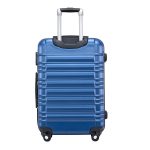 Set 4 trolere de diferite dimensiuni, S-M-L-XL, ABS, roti robuste de 360°, albastru - imagine 3