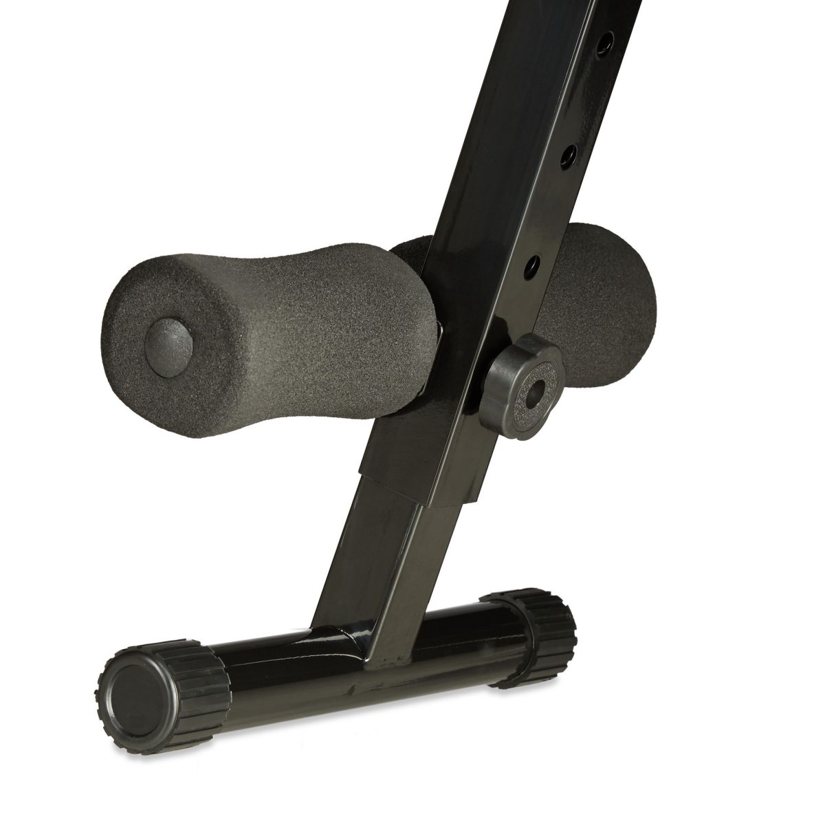 Banca abdomene Relaxdays, pliabila, neagra, greutate suportata 100 kg, 63 x 33 x 135 cm - imagine 9