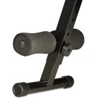 Banca abdomene Relaxdays, pliabila, neagra, greutate suportata 100 kg, 63 x 33 x 135 cm - imagine 9