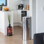 Cos de gunoi cu senzor, 50 L, otel, design modern, argintiu - imagine 2