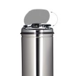 Cos de gunoi cu senzor, 50 L, otel, design modern, argintiu - imagine 5