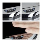 Cos de gunoi cu senzor, 50 L, otel, design modern, argintiu - imagine 6