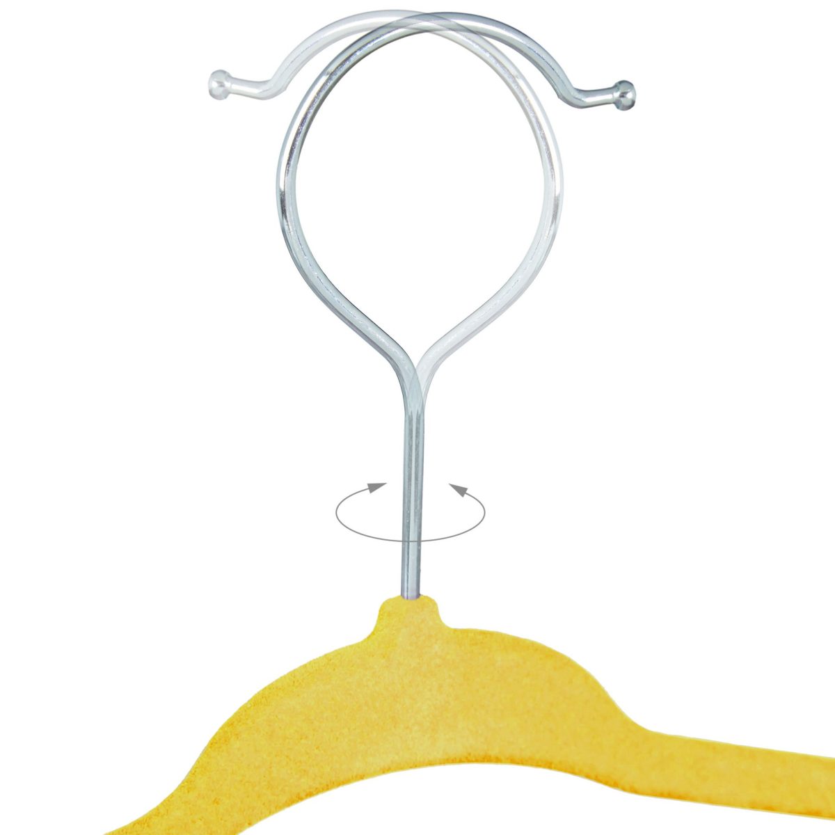 Set 20 umerase pentru copii, din plastic/metal/catifea, galben - imagine 7