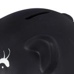 Pusculita decorativa, purcelus, de scris, din ceramica, neagra, 14 x 17 x 13 cm - imagine 6